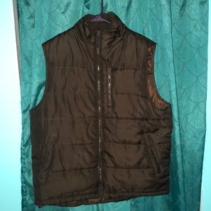 MENS Large Brown Puffer Vest